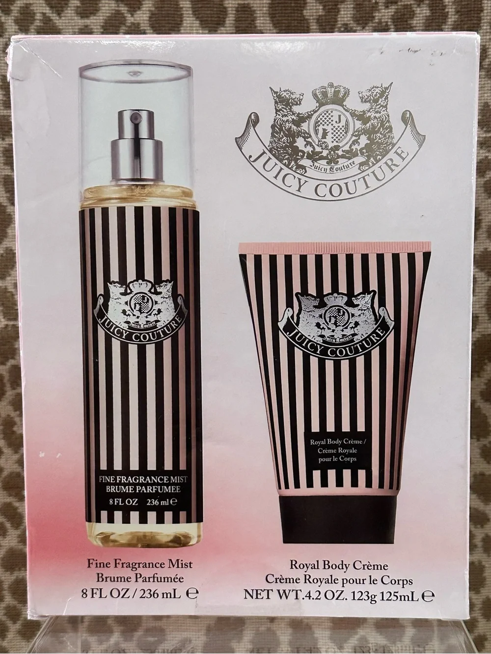 Juicy Couture Fine Fragrance Mist & Royal Body Creme Set~NIB~Full Size Fragrance
